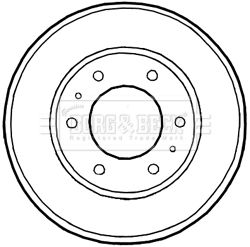 BORG & BECK Тормозной барабан BBR7226